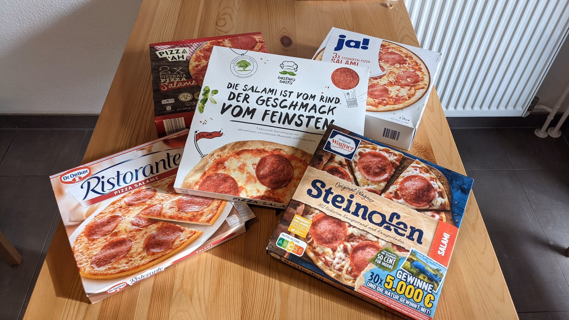 Welche Pizza wurde von den Mitbewerbern am besten bewertet?