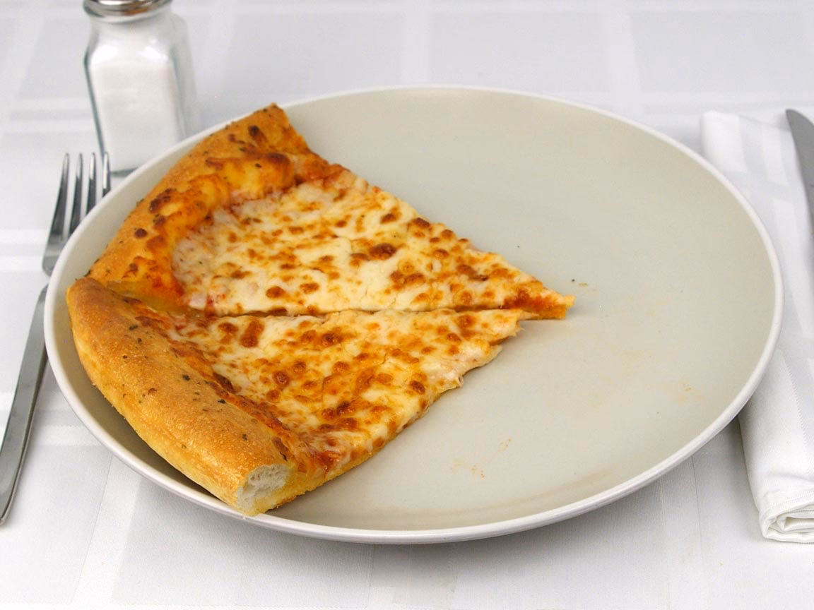 How many calories are in a pizza slice?