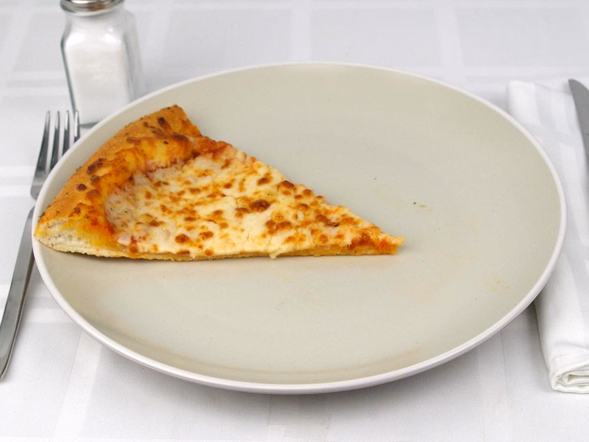 How many calories are in a large cheese pizza?