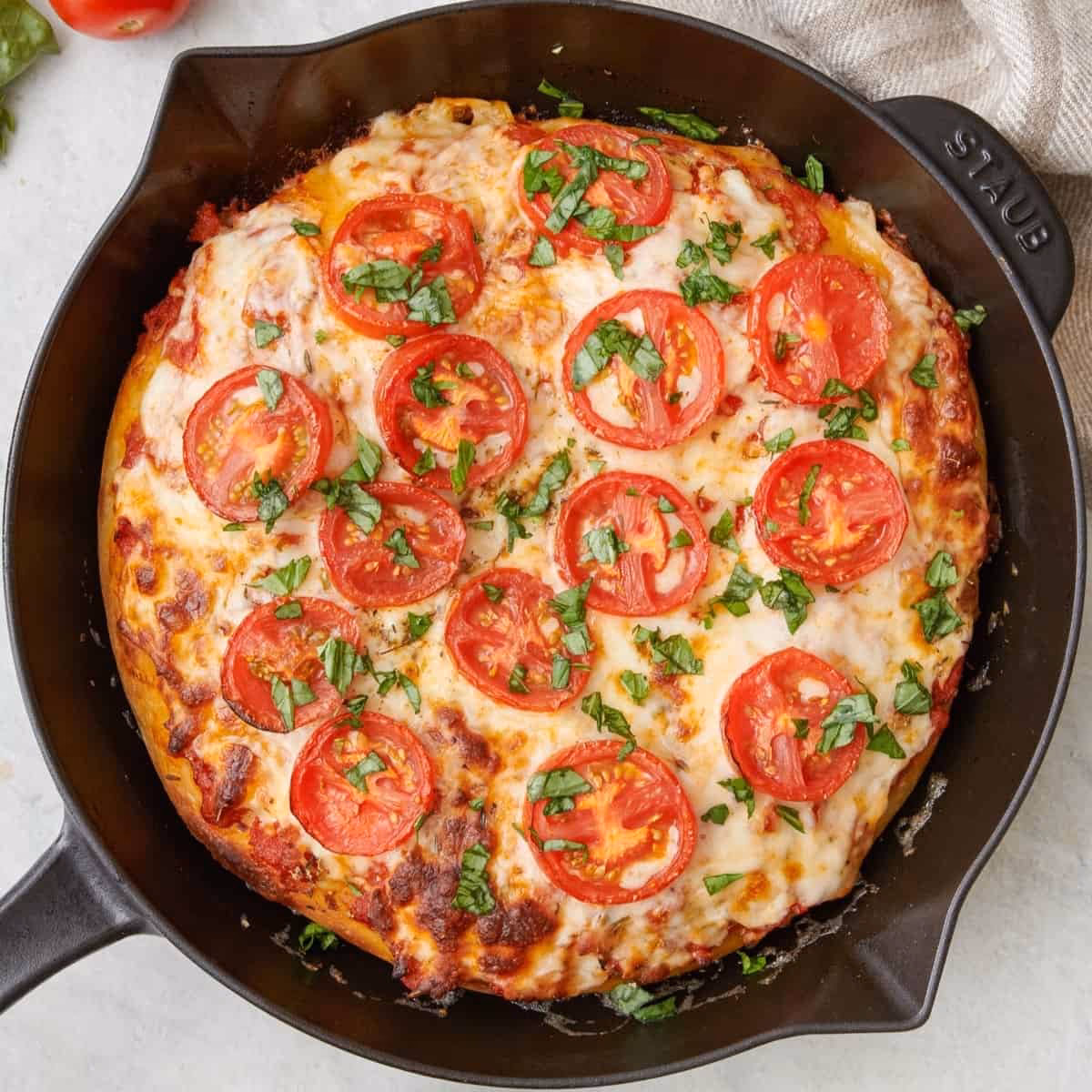 What does a cast iron pizza look like?