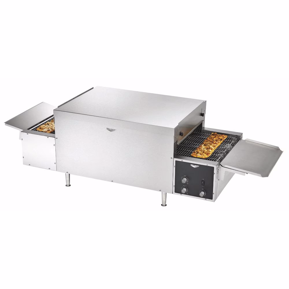 How does a Senoven conveyor pizza oven function?