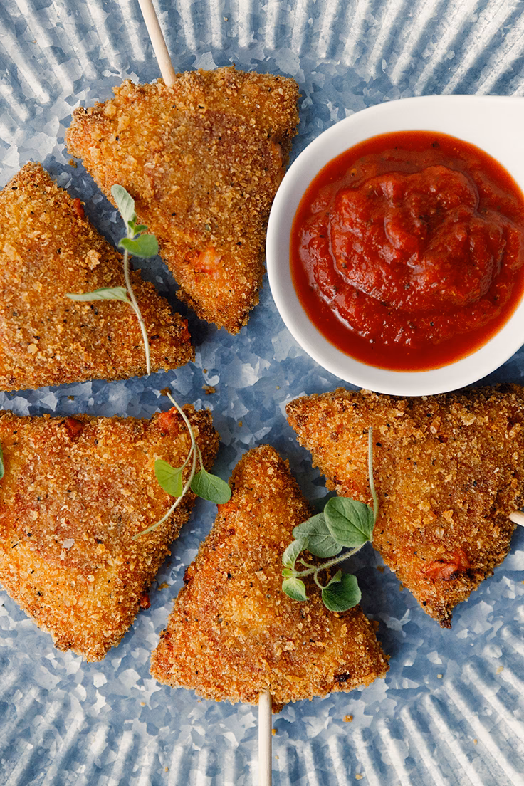 What is deep fried pizza?