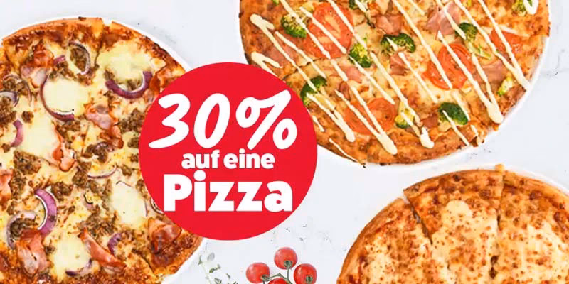 Was bekommt man bei Domino's Pizza zum halben Preis?
