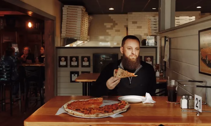 What is a take away pizza?