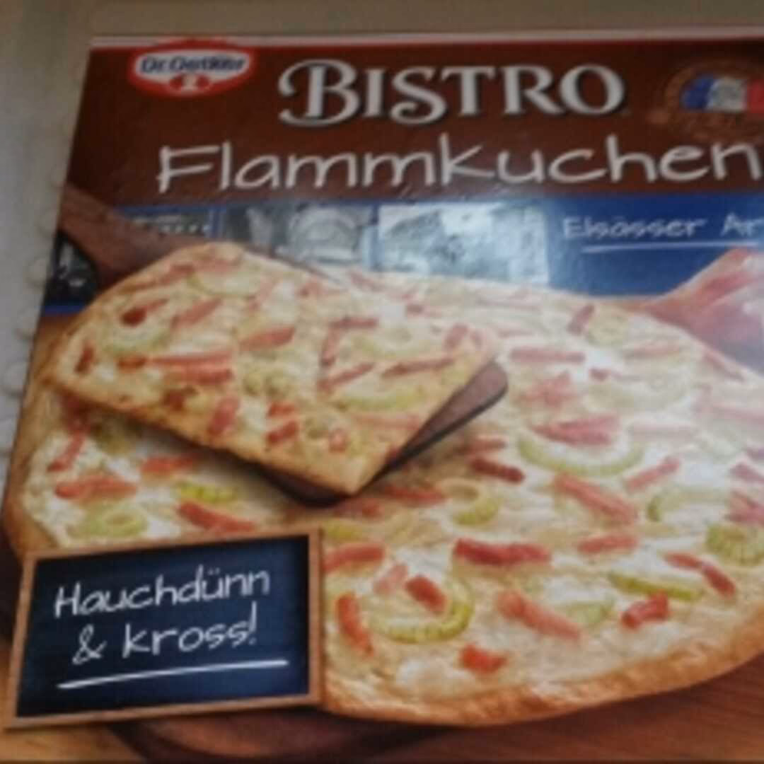 Wie viele Kalorien hat Flammkuchen?