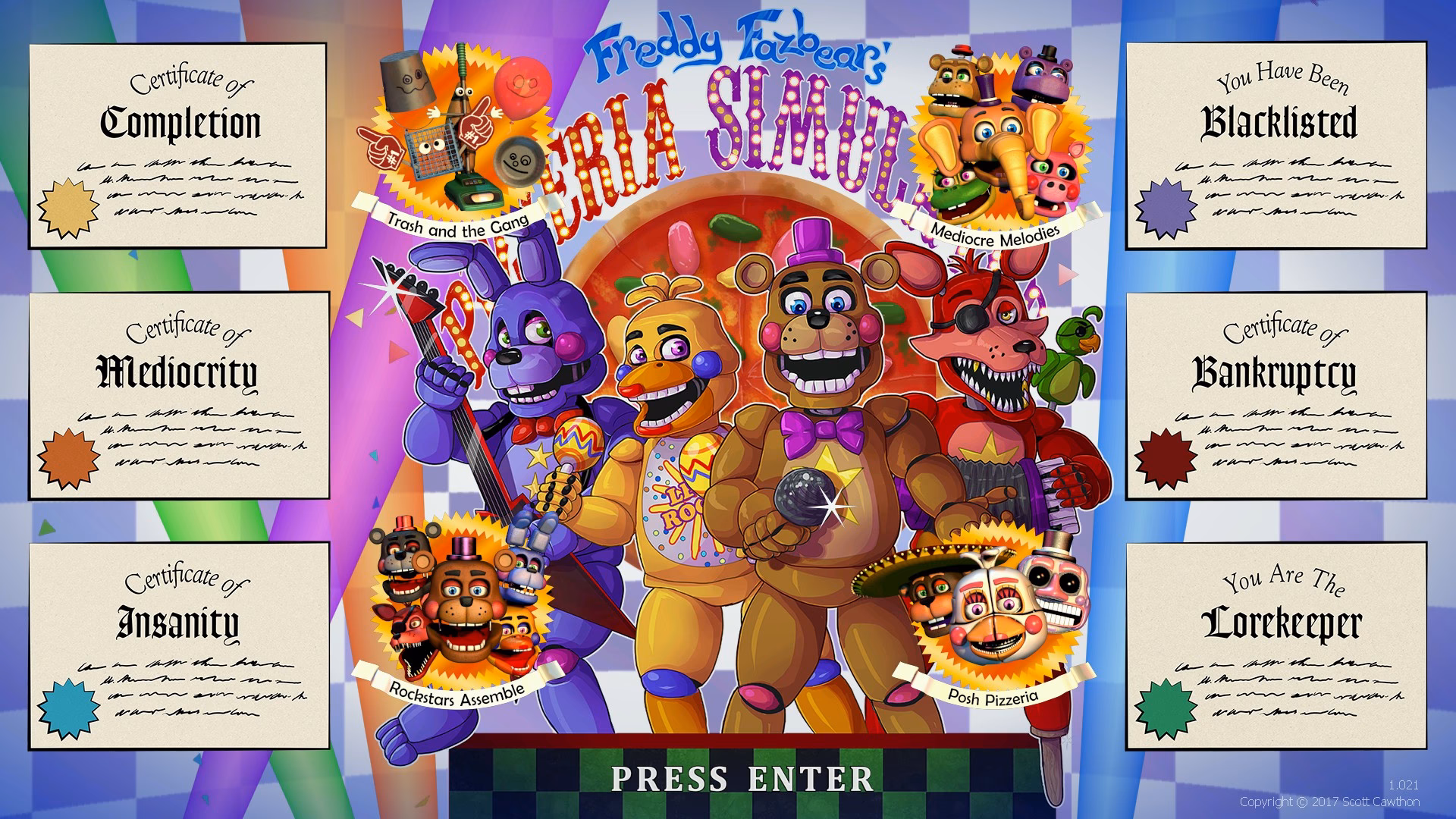 How many endings are there in Freddy Fazbear's Pizzeria Simulator?