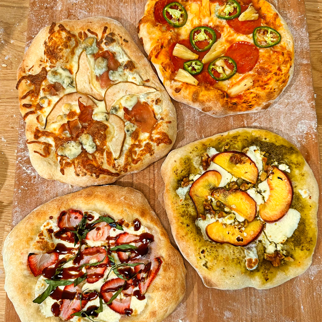 What fruit goes on a pizza?