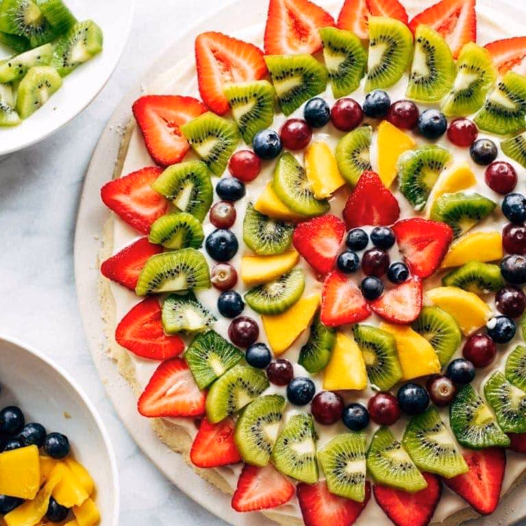 What is a fruit pizza?