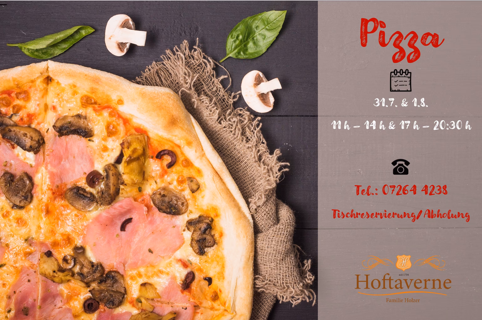 Wie viele Gerichte hat die Speisekarte des Gasthof Holzer?