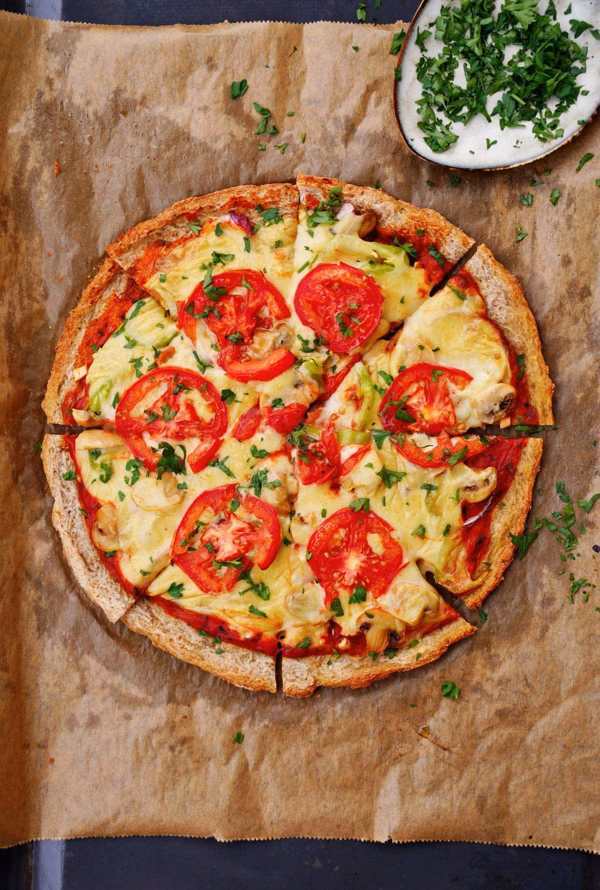 Wie kann man eine gesunde Pizza selber machen?