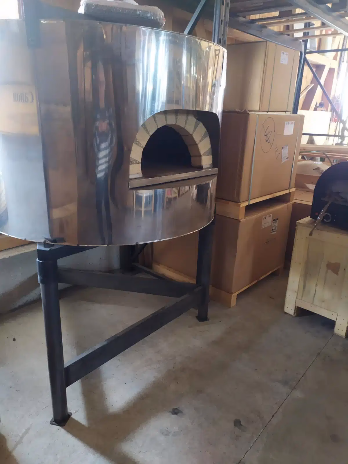 Wie groß ist der gebrauchte Holzofen?