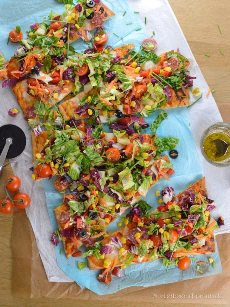 Wie viele Salat zu Pizza Rezepte gibt es?