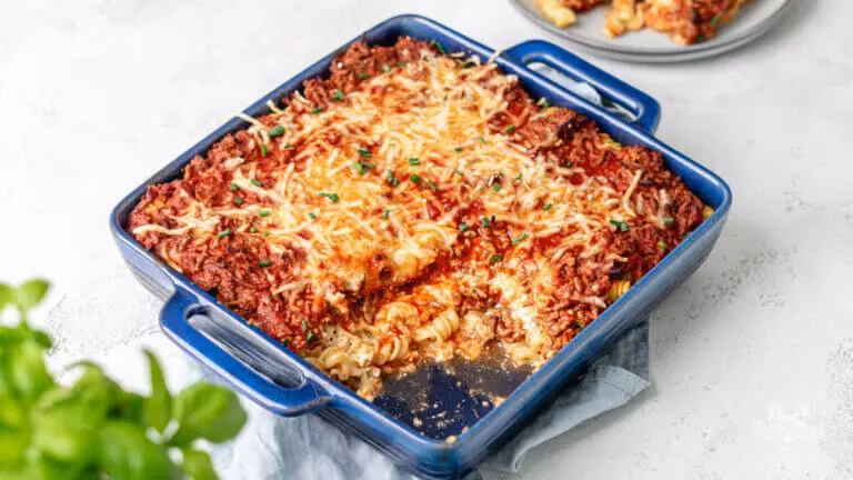 Wie viele Zutaten braucht man für eine Lasagne?