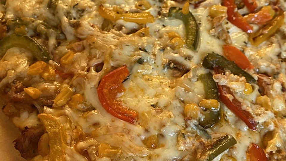 Wie bereite ich eine Pizza zu?