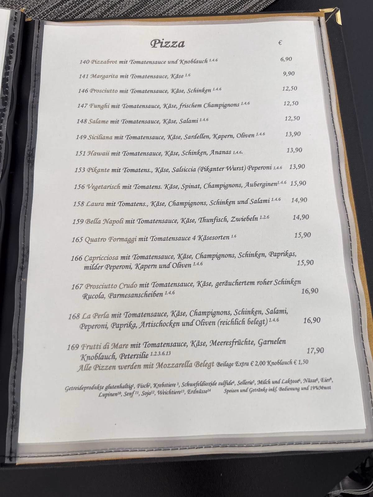 Was bietet das Ristorante-Pizzeria La Perla im Allgäu?