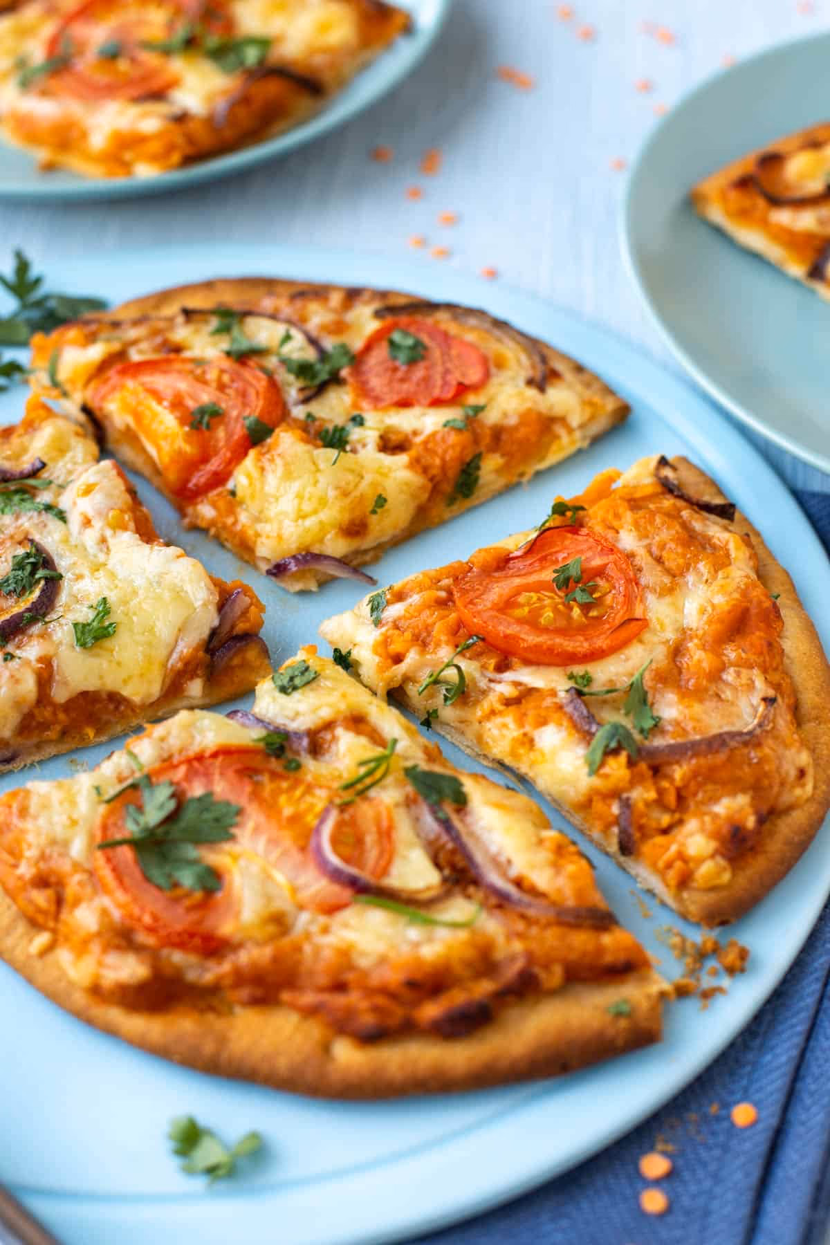 What is red lentil pizza crust?