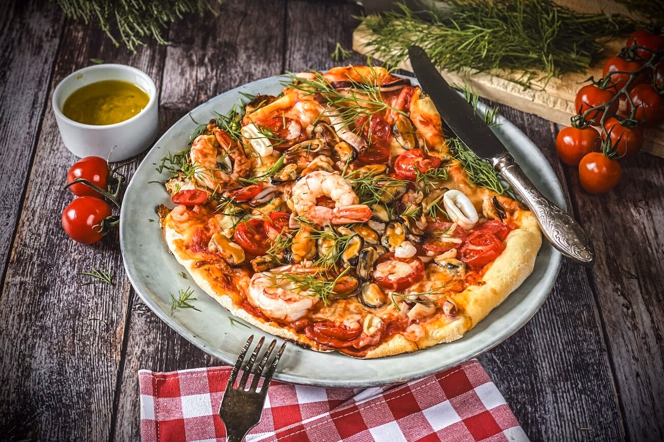 Wie kann man eine Pizza backen?