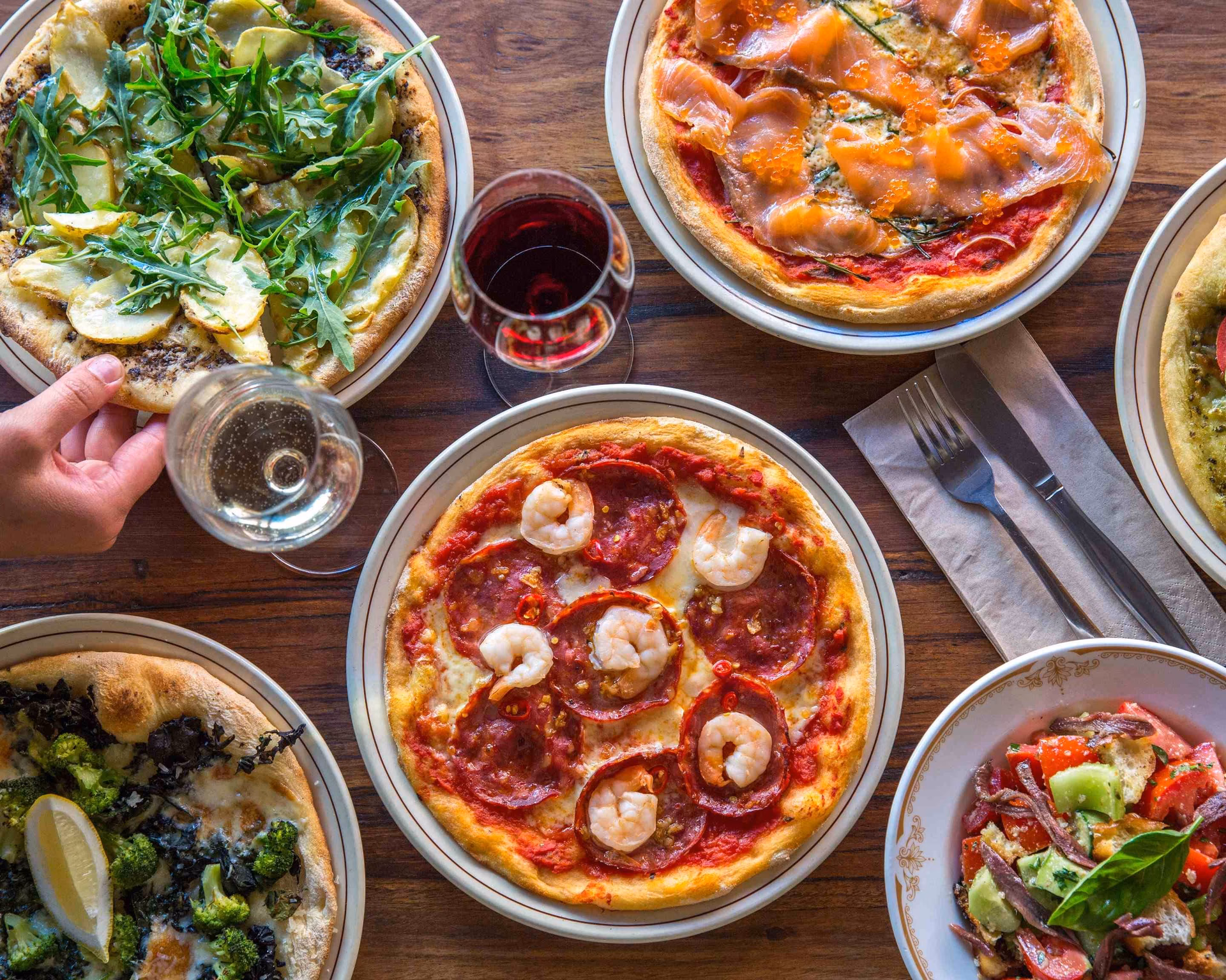 Wie werden Pizzas zubereitet?