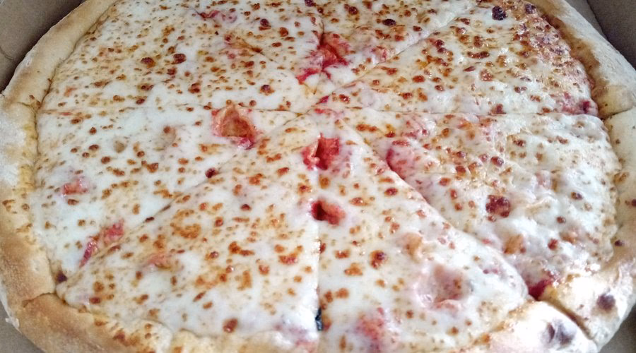 What is Papa Johns cheese pizza made of?