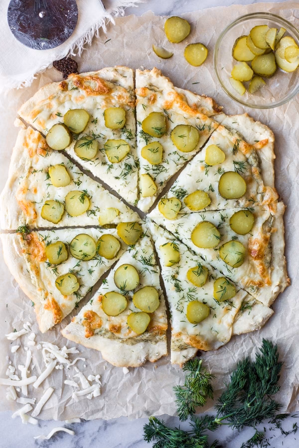How to make vegan pickle pizza?