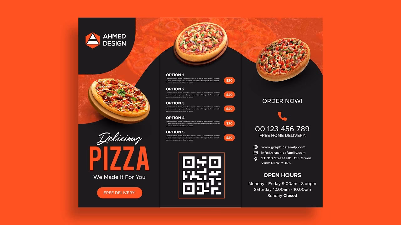 How do I make a pizza Flyer?