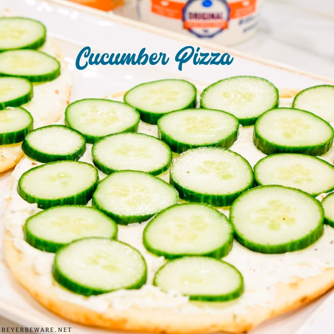 How do you make cucumber pizza sauce?