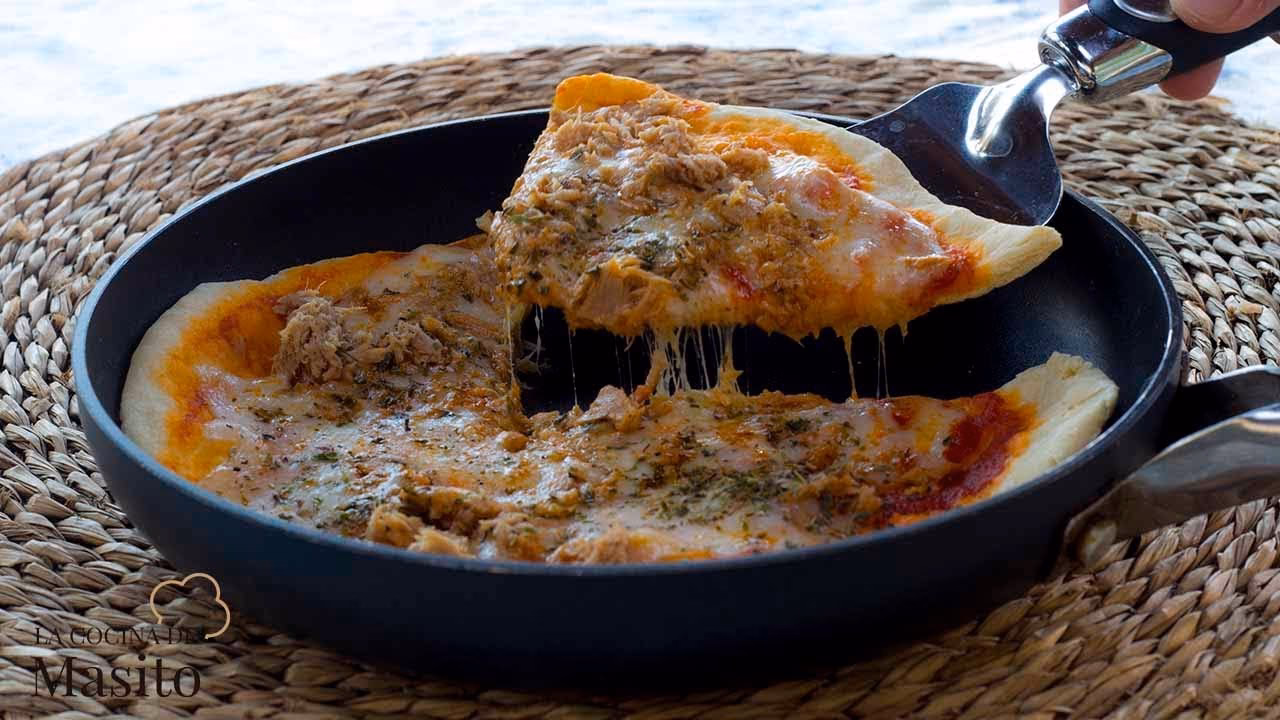 ¿Cómo hacer una pizza en sartén sin horno?