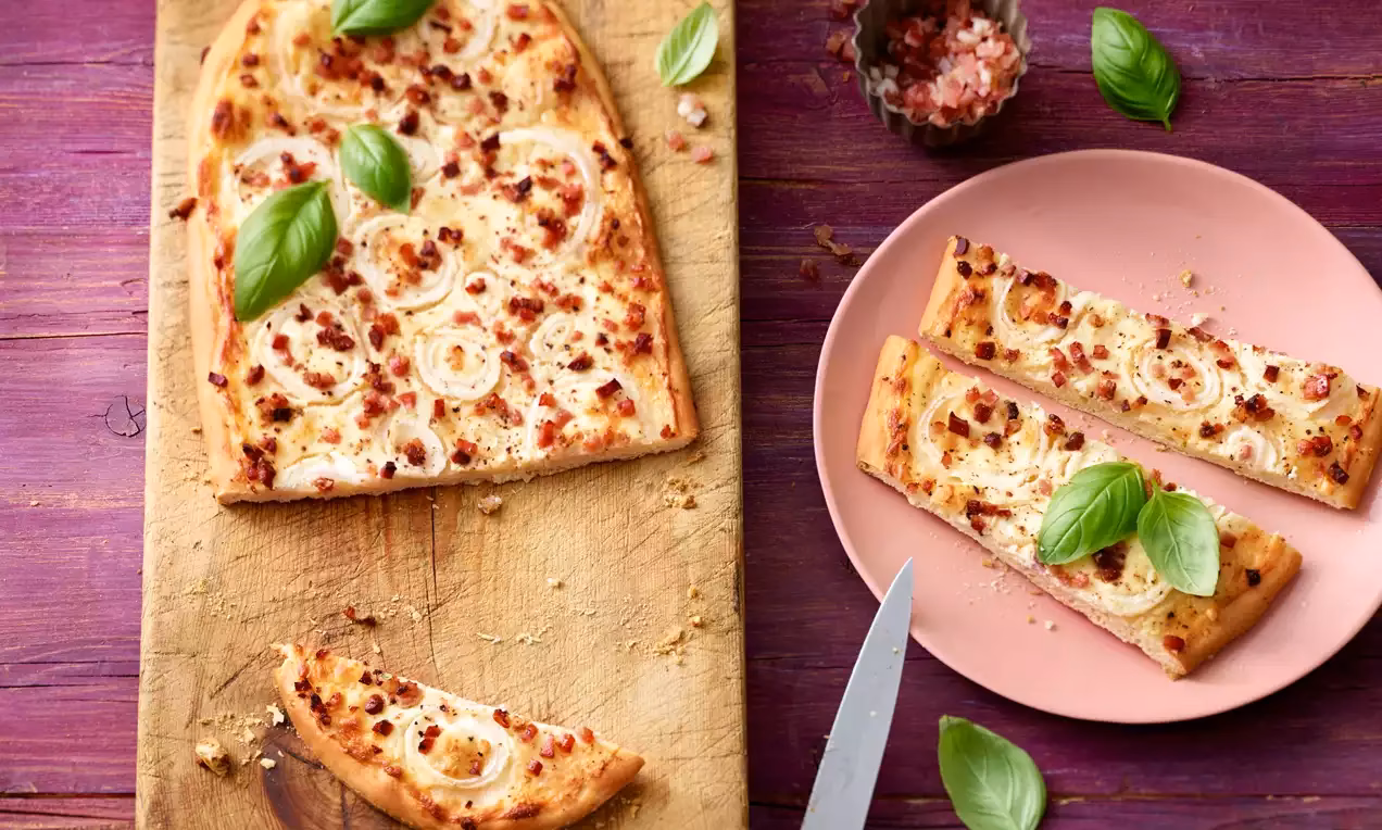 Wie grillt man einen Flammkuchen?