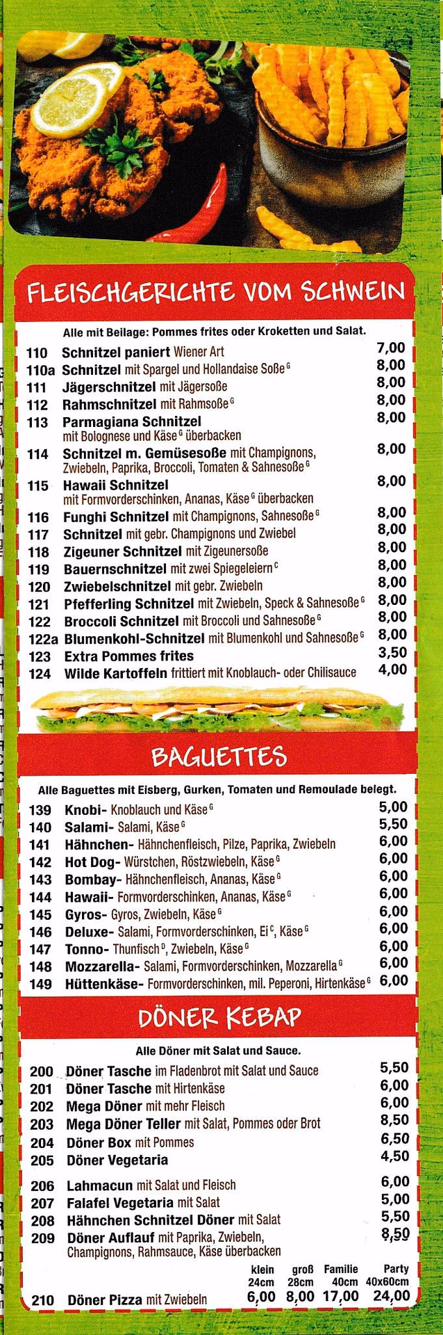 Was ist in einer Pizza zubereitet?