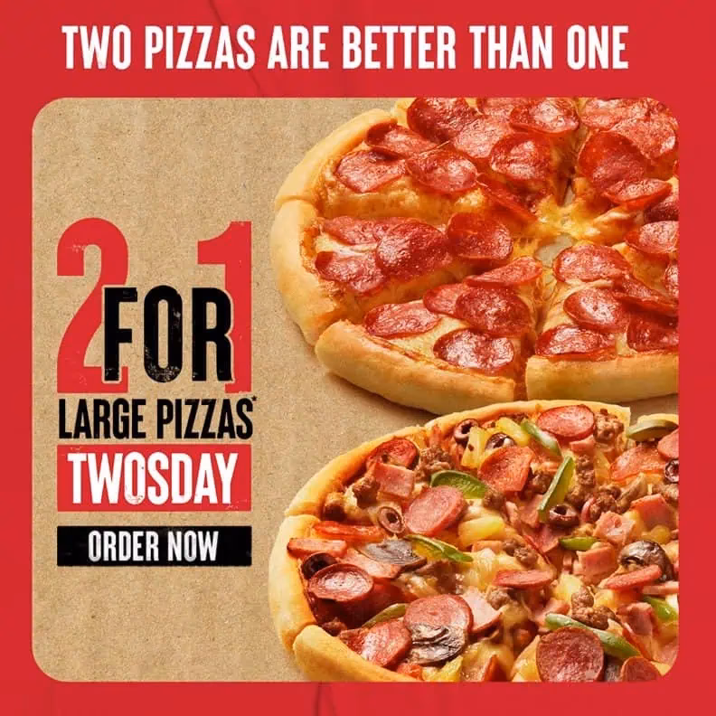 Does Pizza Hut offer buy one get one free pizza?