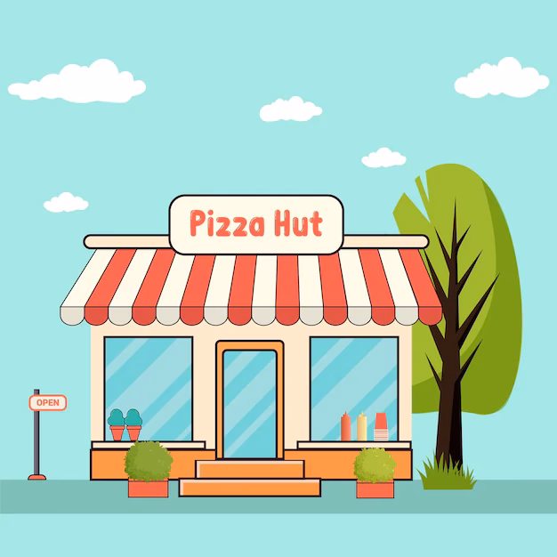 Does Pizza Hut have a transparent logo?