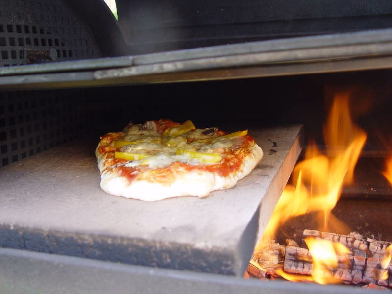 Wie erhitze ich einen Pizzastein?