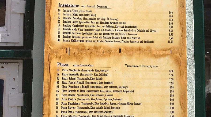 Wie heißt das italienische Restaurant in Wien?