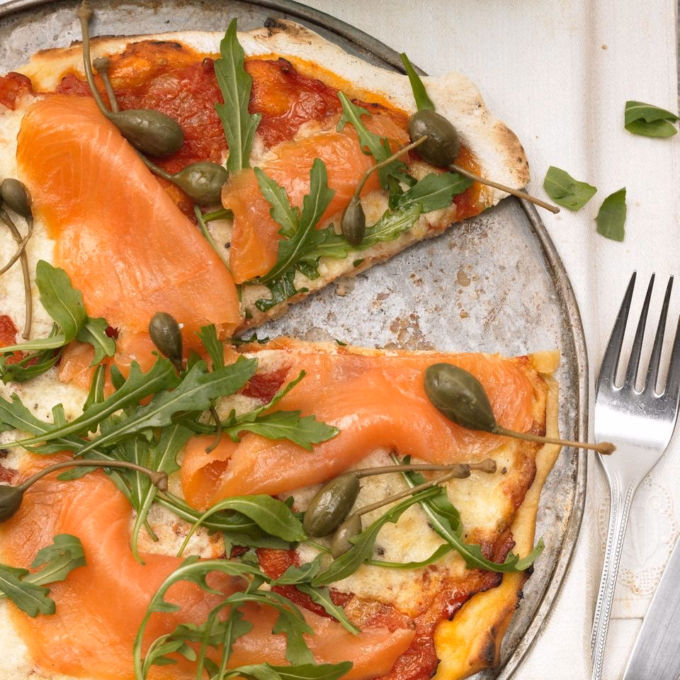 Wie viele Räucherlachs Pizza Rezepte gibt es?
