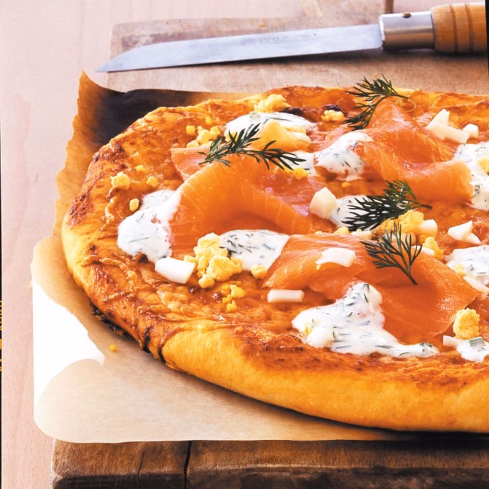 Wie viele Räucherlachs Pizza Rezepte gibt es?