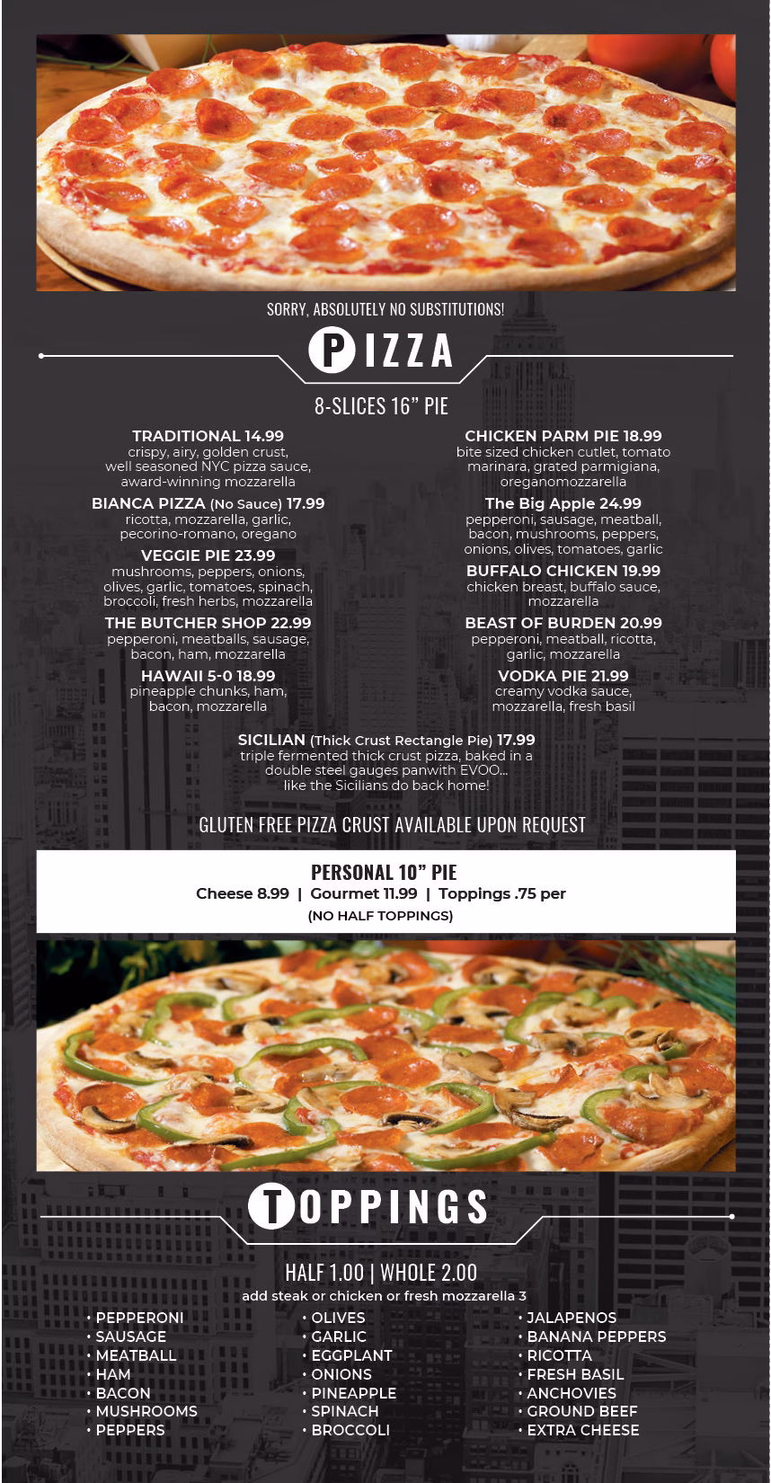 Welche Pizzasorten gibt es?