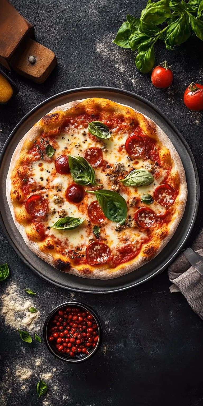 Wann kommt das Gewürz auf die Pizza?