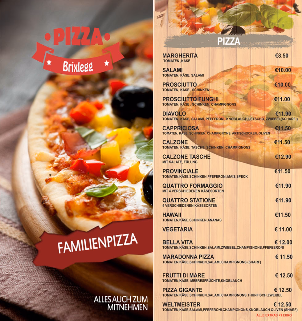 Wie wird die Pizza nach dem Backen verfeinert?