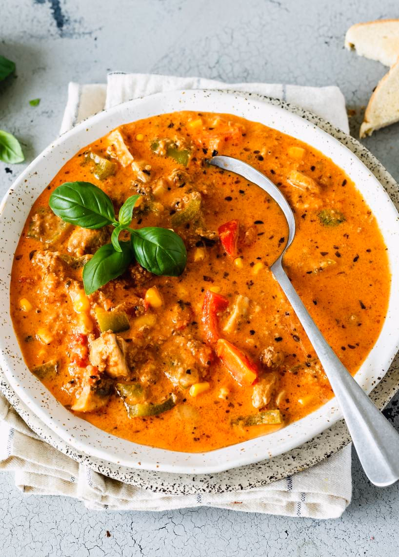 Wie kocht man pizzasuppe?