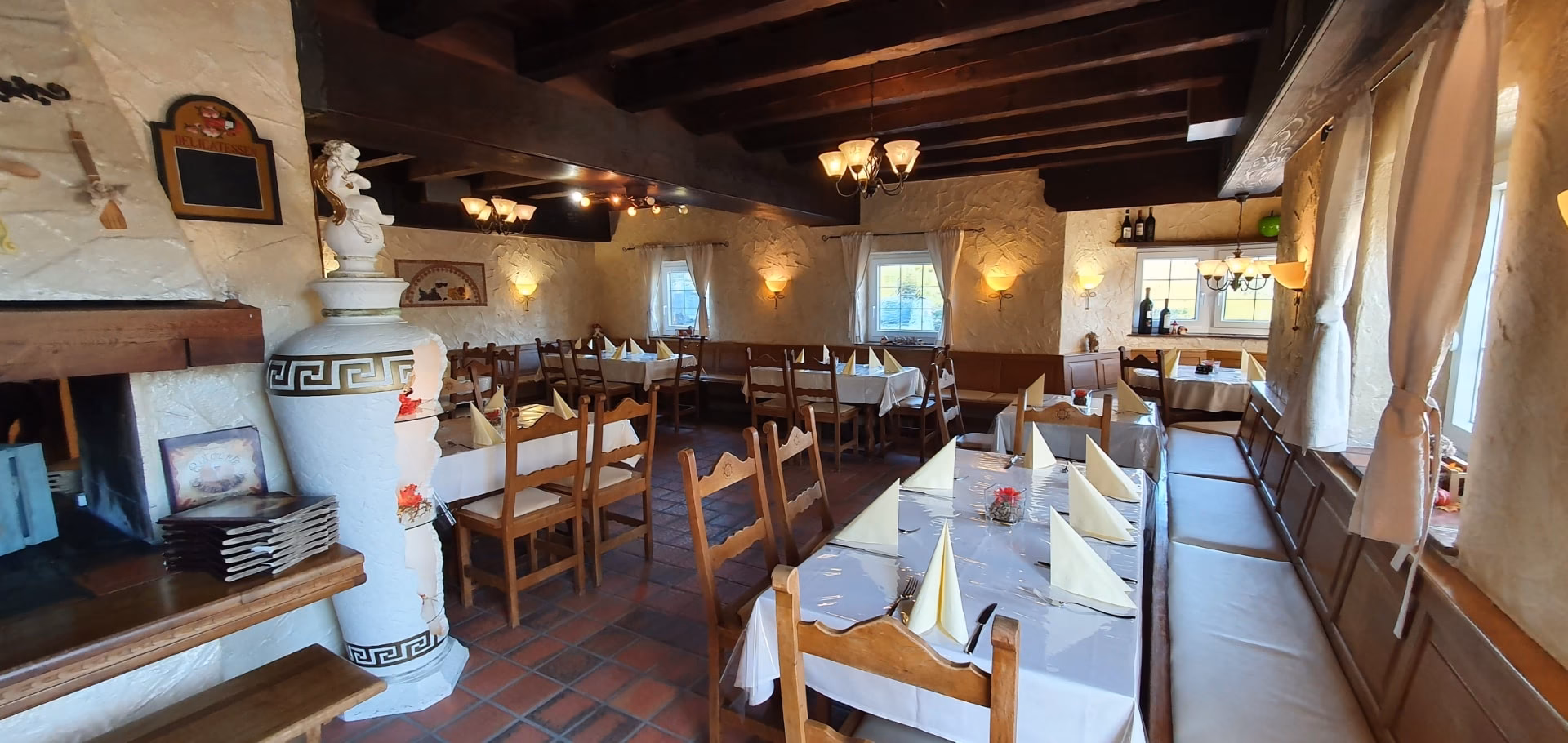 Wie viele Gerichte hat die Speisekarte für Pizzeria Buon Gusto?