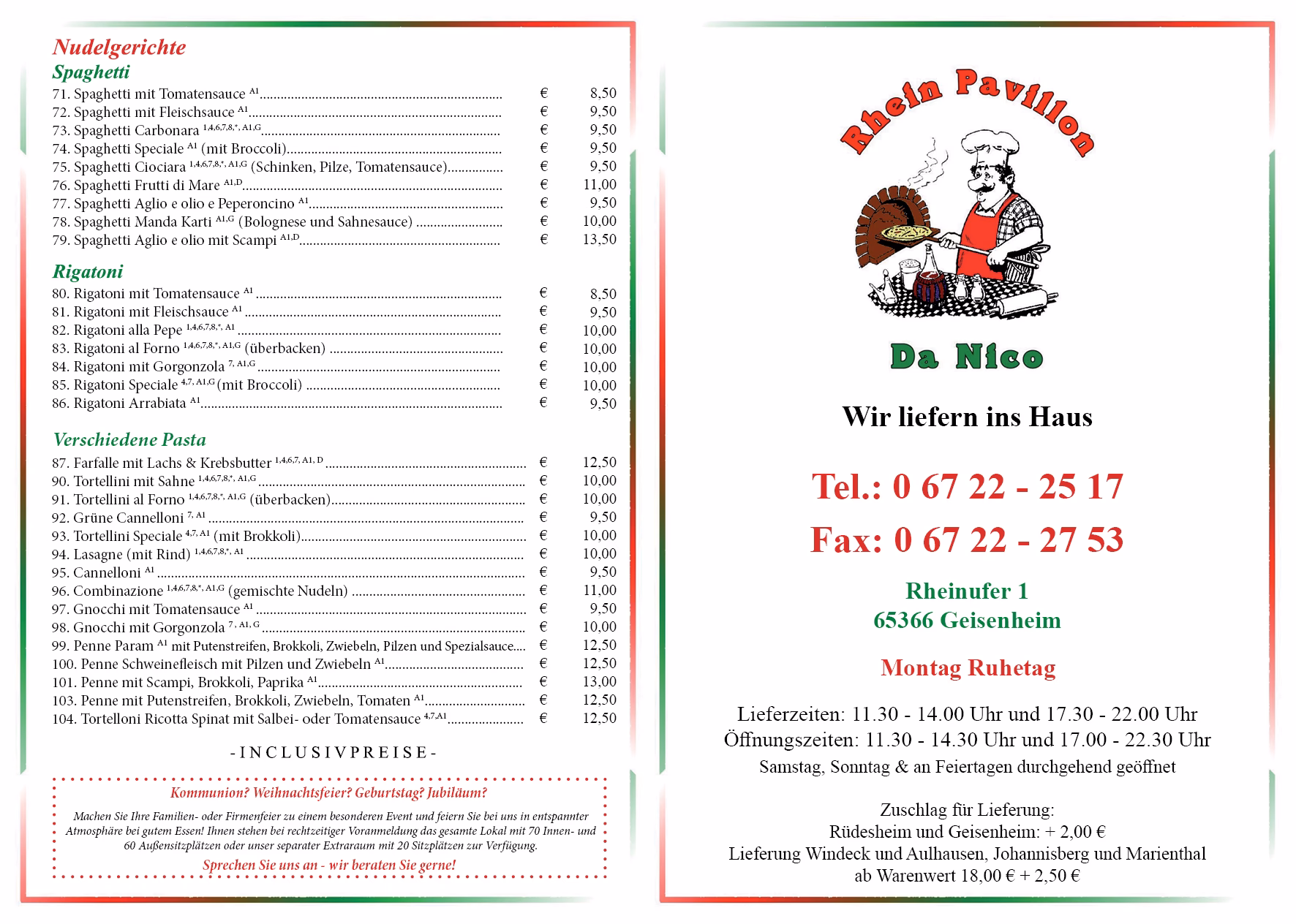 Wie gut ist die Pizzeria?