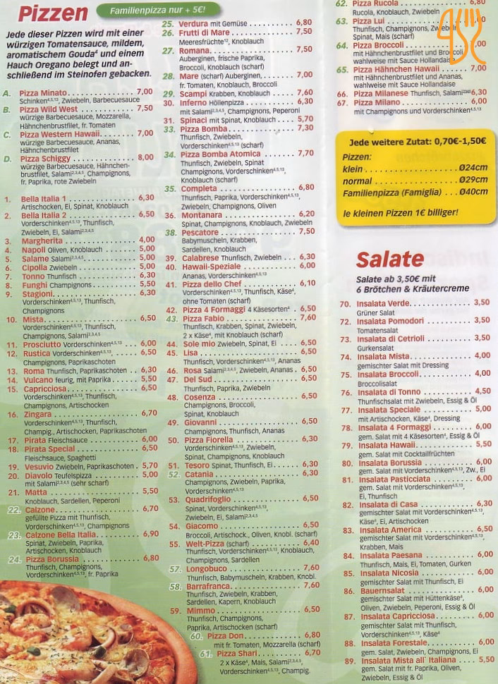 Was bietet die Pizzeria Marco Polo in Jülich?