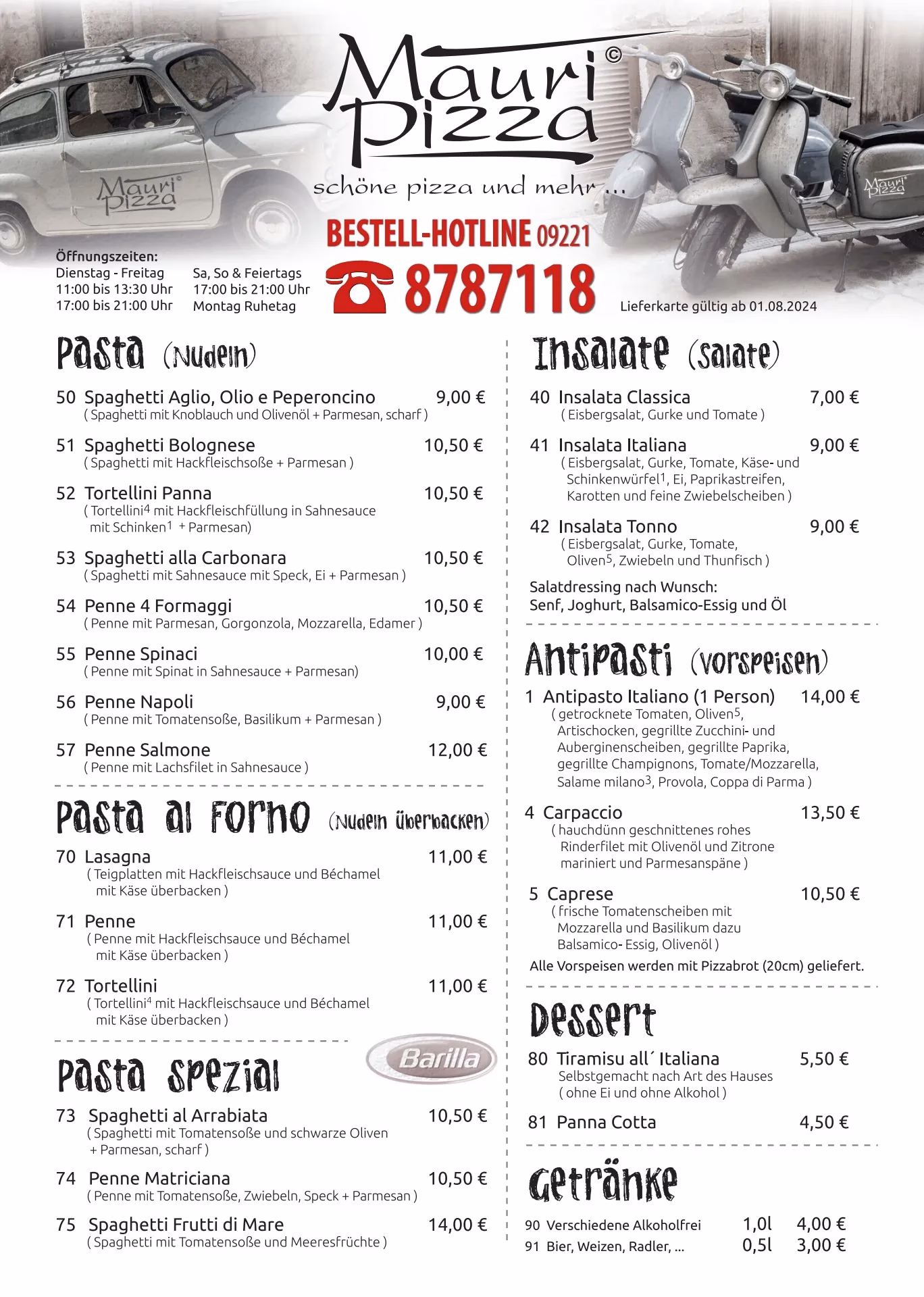 Wie viele Pizzerias gibt es in Kulmbach?