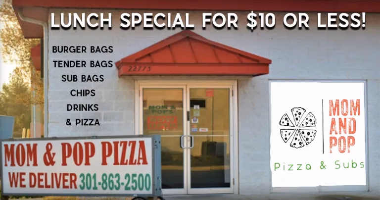 Who is pop's Pizza & Kebabs?