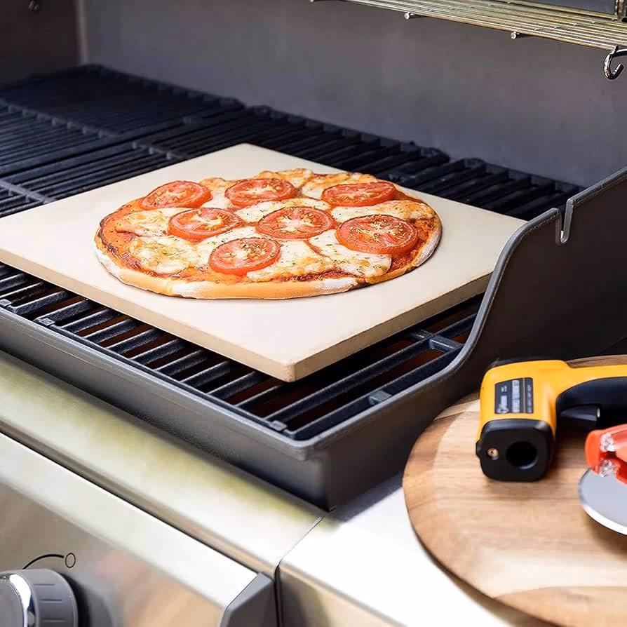 How do you cook a pizza on a baking stone?