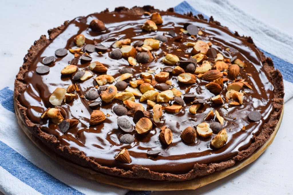 Wie viel Mehl braucht man für eine Schoko Pizza?