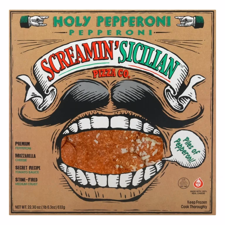 What is a Screamin' Sicilian frozen pizza & Stromboli?