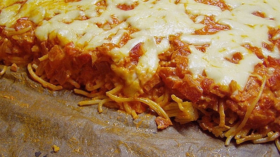Wie kann man Spaghetti Backen?