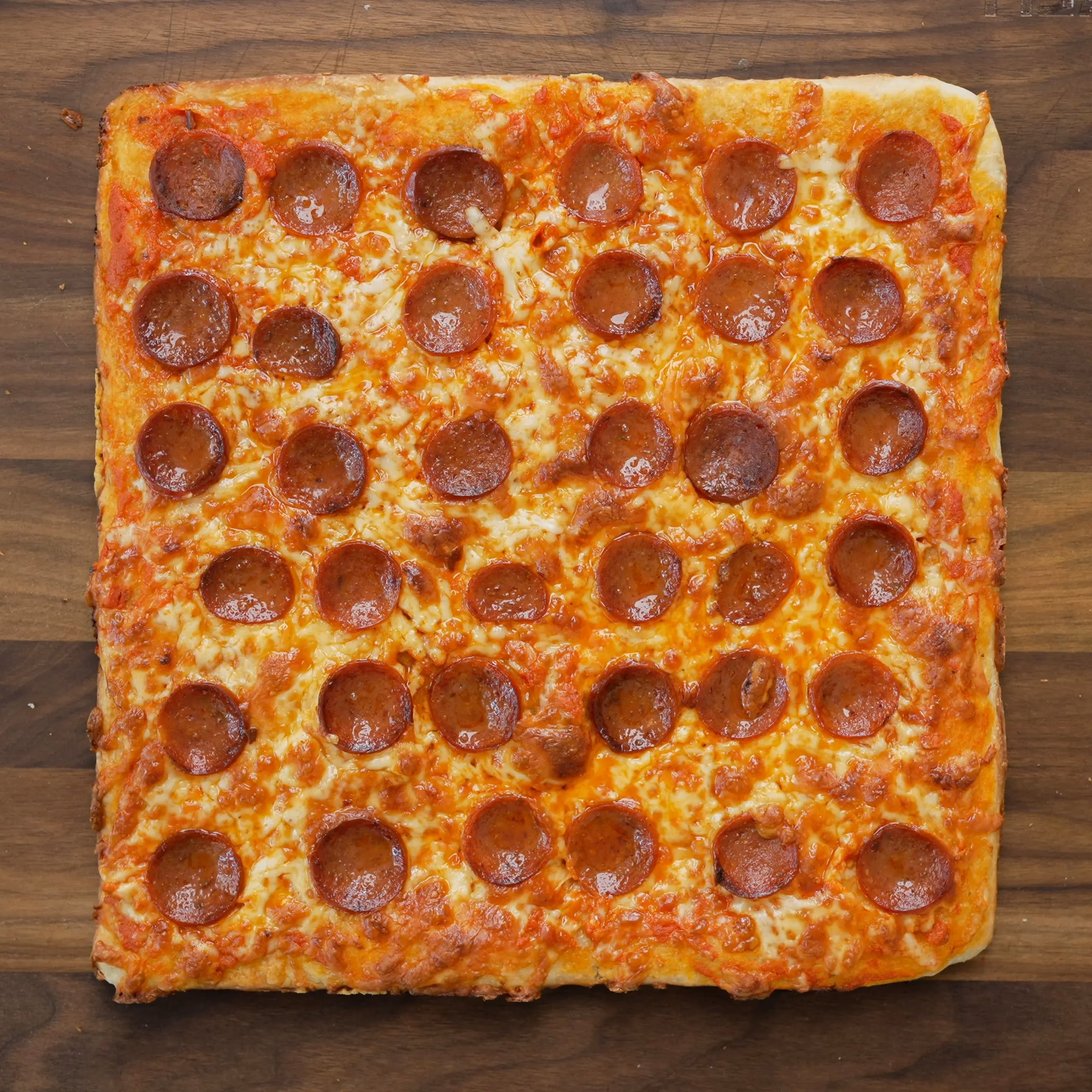 What is pizza on the square?