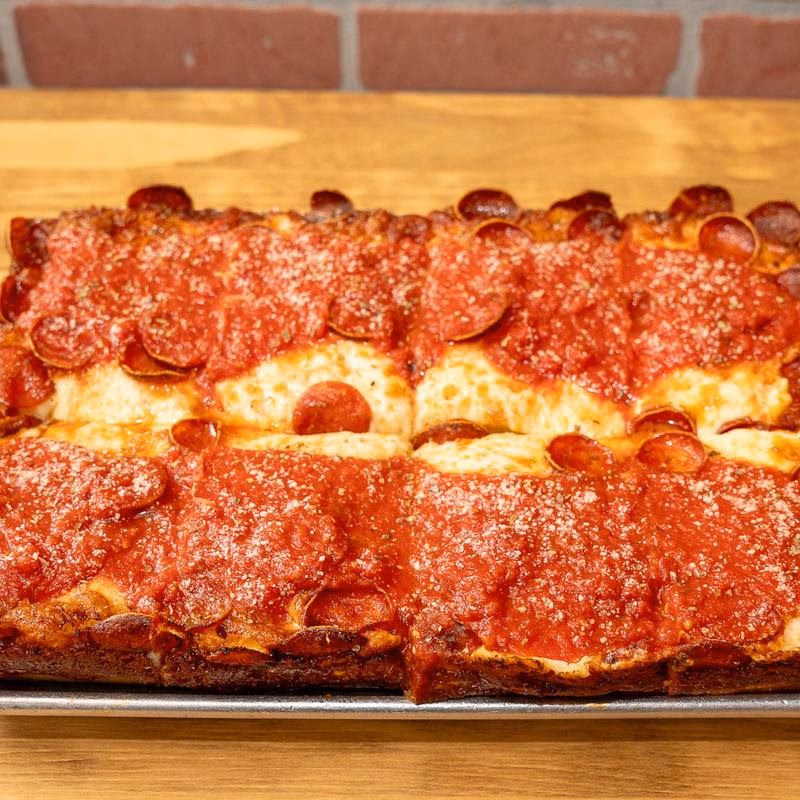 What is pizza on the square?